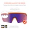 Ergodyne AEGR-AFASM, Safety Glasses, Anti-Scratch & Fog-Off+, Orange Mirror Lens, Orange Frame, Half-Frame AEGR-AFASM - alternate 2